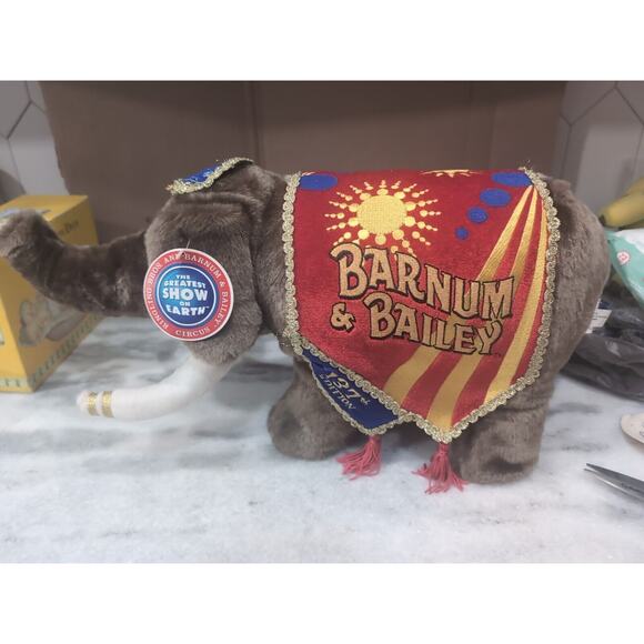 Barnum Bailey Elephant Plush Toy, 137th Edition Circus Collectible, Ringling Bro - Picture 4 of 8